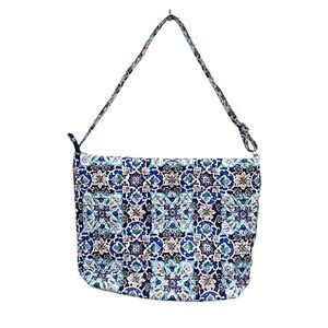 Vera Bradley Hobo Shoulder Bag in Lisbon Medallion Cool